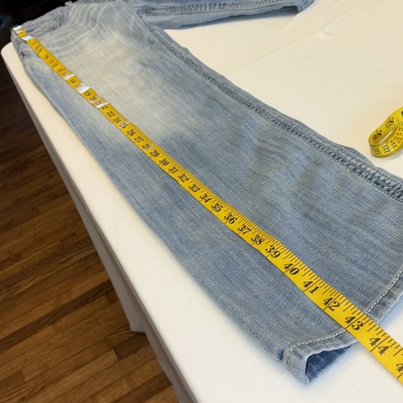 BKE Denim jeans Jake style bootcut stretch midrise embroidered pockets Sz 32L - Picture 2 of 9